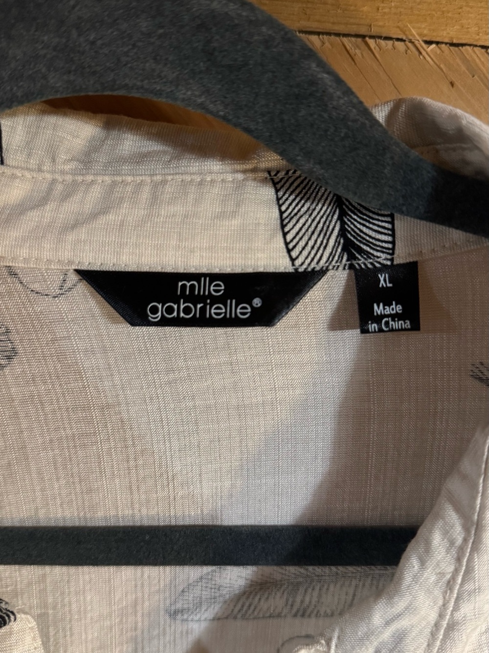 Mlle Gabrielle Ivory Dress with Black Botanical Print - Picture 3 of 3